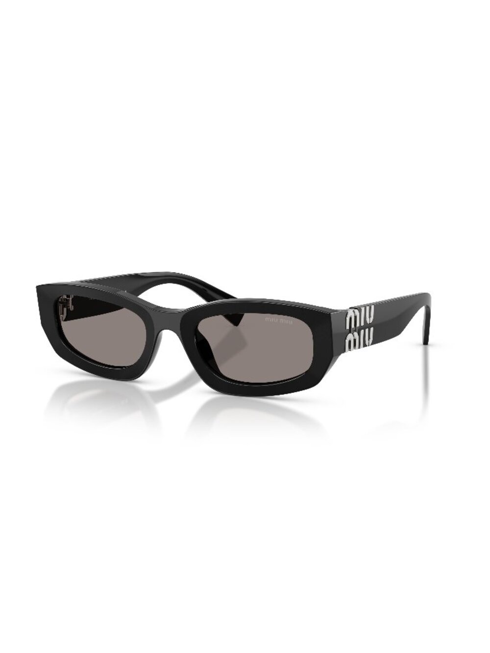 New Miu Miu Women's Sunglasses Black Grey Lens Acetate Frame MU B04S 16K80Q 53